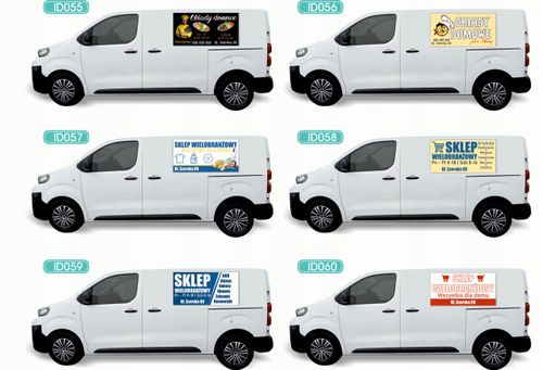 Reklama Naklejka na samochód RÓŻNE WZORY do wyboru UBEZPIECZENIA na Arena.pl