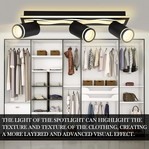 Lampa Sufitowa LED Czarna Regulowana GU10 3000K Ciepła Biel Reflektor na Arena.pl