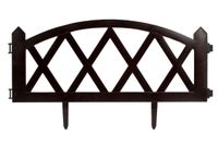 Płotek ogrodowy 2,3 mb brązowy