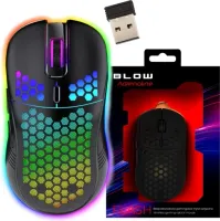 MYSZKA BEZPRZEWODOWA GAMINGOWA KOMPUTEROWA PODŚWIETLANA CICHA ERGONOMICZNA