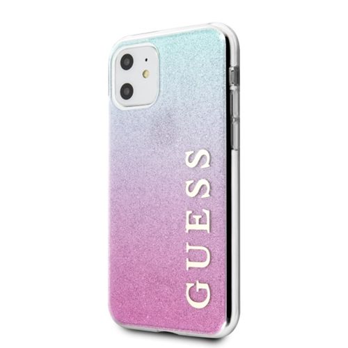 Guess Glitter Gradient - Etui do iPhone 11 (Pink/Blue) na Arena.pl