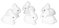 ZAJĄCZKI WIELKANOCNE ZAJĄCZEK 6SZT OZDOBA STROIK
