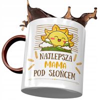 Kubek Bordowy Dla Mamy Matki Na Dzień Mamy Z Nadrukiem Ze Zdjęciem