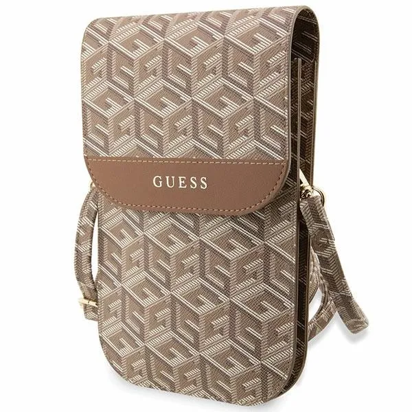 Torebka Guess GCube Stripe - brązowa zdjęcie 1