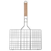 Ruszt do Grillowania Mięsa Ryb Warzyw Koszyk Zamykany Stalowy Kratka Grilla