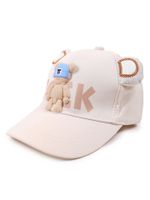 Czapka z daszkiem bejsbolówka dziecięca unisex ROCK miś ecru 50-54 YOCLUB