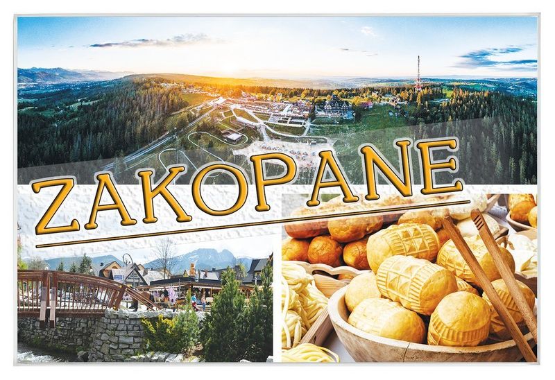 Zakopane oscypek - magnes szklany zdjęcie 1
