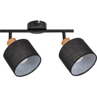 Sufitowa lampa regulowana Miguel 3245 do jadalni nad stół drewno czarna