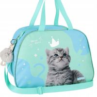 TORBA SZKOLNA SPORTOWA NA BASEN DLA DZIEWCZYNKI NA RAMIĘ KOT KOTEK