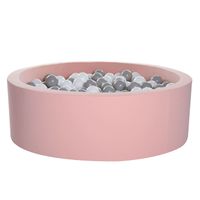 basen z kulkami Delsit 90x30cm bawełna różowy MAŁPISZON