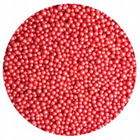 NABŁYSZCZANE PEREŁKI CUKROWE Miękkie Czerwone 50g