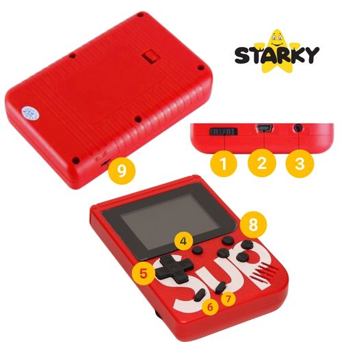 Mini konsola gameboy gra retro przenośna kieszonkowa mario czołgi 400w1 USB na Arena.pl