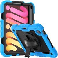 Etui do iPad Mini 6 8.3" z Podstawką i Paskiem na Ramię Niebieskie