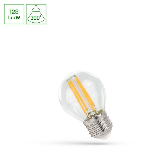 LED KULKA E-27 230V 5,5W COG NW CLEAR SPECTRUM zdjęcie 1