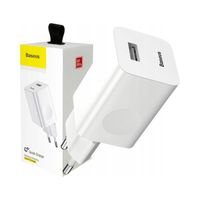 Ładowarka sieciowa zasilacz do kabla USB Quick Charge 3.0 biały
