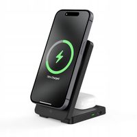 Ładowarka bezprzewodowa Spacecase czarna MagSafe 15W USB-C