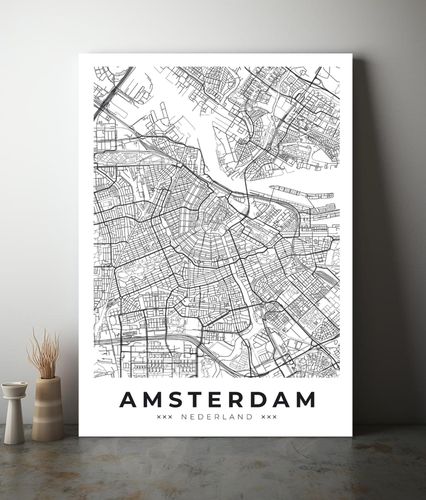 Plakat mapa plan miasta Amsterdam 50x70 cm na Arena.pl