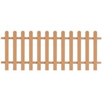 Emaga Płot sztachetowy, WPC, 200x80 cm
