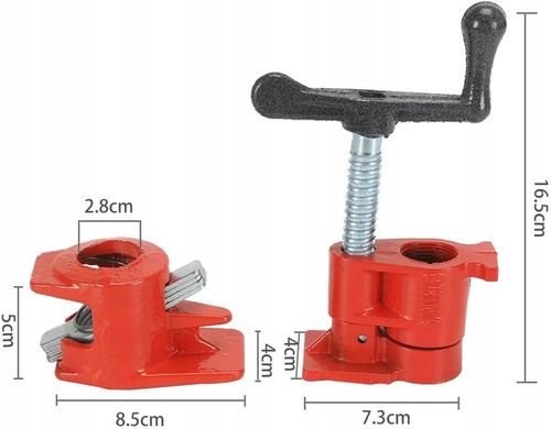 ŚCISK STOLARSKI RUROWY BEZKOŃCOWY 3/4" ZACISK 4SZT na Arena.pl