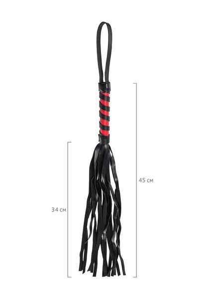 Anonymo Flogger, Pu Leather, Black, 45 Cm zdjęcie 3