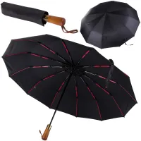 Parasol parasolka składana automat czarny unisex elegancki duży porządny