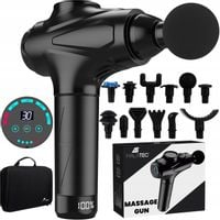 Pistolet do Masażu Masażer Gun Mocny do Ciała Pleców Wibracyjny 12 Końcówek