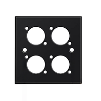 Panel montażowy poczwórny Teriux TWP-4-BK