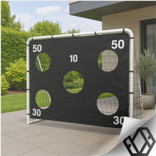 BRAMKA PIŁKARSKA Z MATĄ CELOWNICZĄ dla dzieci SKŁADANA DO PIŁKI NOŻNEJ 2,4m na Arena.pl