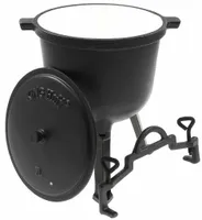 KOCIOŁEK 7 L GARNEK MYŚLIWSKI ŻELIWNY EMALIOWANY