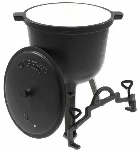 KOCIOŁEK 7 L GARNEK MYŚLIWSKI ŻELIWNY EMALIOWANY zdjęcie 1