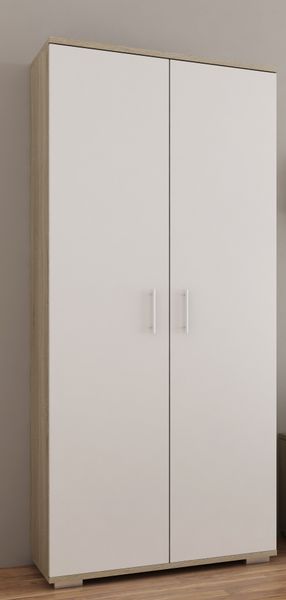 SZAFA CALIFORNIA  DĄB SONOMA BIAŁY 4 PÓŁEK zdjęcie 1