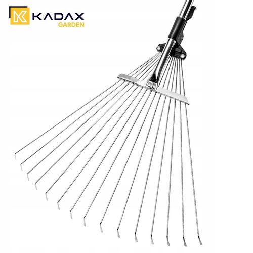 GRABIE METALOWE DO LIŚCI TRAWY Z TRZONKIEM WACHLARZOWE REGULOWANE na Arena.pl