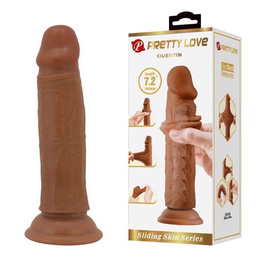 Pretty Love - Quentin 7.2"(184Mm)  Sliding Skin Series Tpr, Suction Base na Arena.pl
