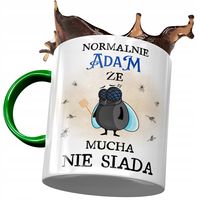 Kubek Zielony Dla Adama Kolegi Męża Prezent Z Nadrukiem Ze Zdjęciem