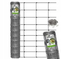 SIATKA LEŚNA OGRODZENIOWA 150/10/30 L 100m +SKOBLE