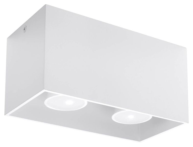 Plafon LAMPA sufitowa SL.0380 natynkowa OPRAWA prostokątna downlight biała zdjęcie 1