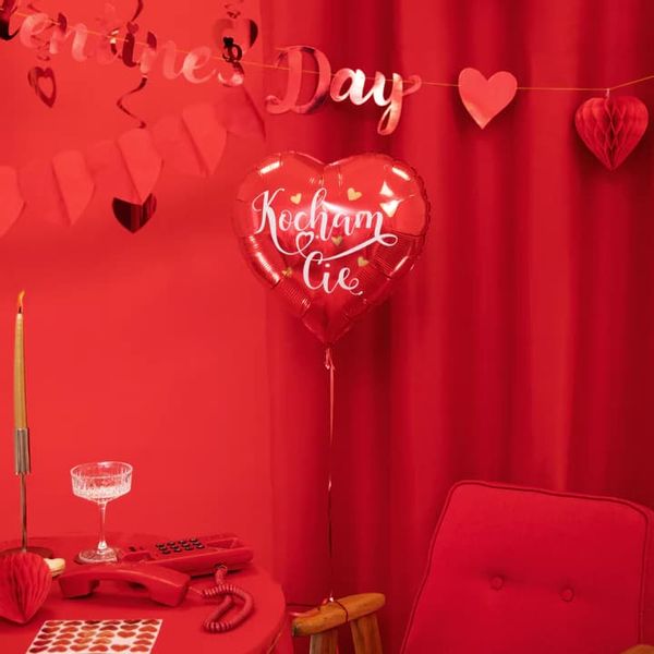 Balon foliowy serce Kocham Cię, 45 cm zdjęcie 2