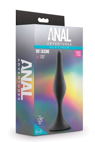 anal adventures platinum silicone beginner plug large black na Arena.pl