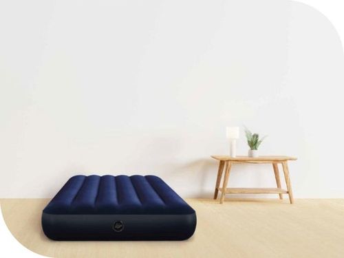 Materac Dmuchany Welurowy Jednoosobowy Łóżko 191x99x25 Intex 64757 na Arena.pl