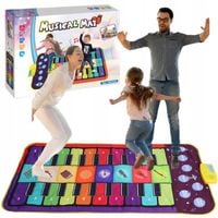 MATA DO TAŃCZENIA MUZYCZNA ELEKTRONICZNA PIANINO GRA DLA CAŁEJ RODZINY XXL