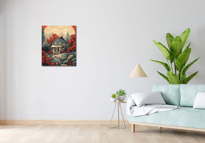 Obraz 50x60cm Idylla Rustykalna zdjęcie 2