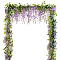 SZTUCZNA Roślina PNĄCZE 200 cm ŚLUB WESELE Dekoracja KWIATY BRAMKA