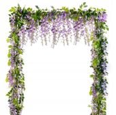 SZTUCZNA Roślina PNĄCZE 200 cm ŚLUB WESELE Dekoracja KWIATY BRAMKA