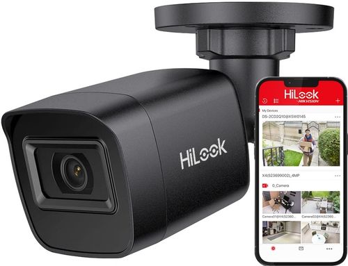 Kamera IP 4MPx zewnętrzna PoE 2K+ HiLook by Hikvision IPC-B141H-C BLACK na Arena.pl