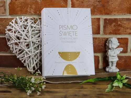 20p Pismo Święte Biblia Pierwsza Komunia Prezent Pamiątka Duży Format B5 na Arena.pl