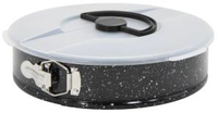 Blacha okrągła do pieczenia ciasta z przykrywką 1036