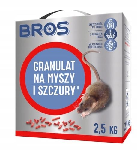BROS granulat trutka na myszy i szczury 2,5kg na Arena.pl