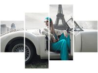 OBRAZ TURKUSOWA DAMA PARYŻU