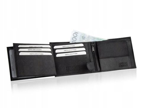 BETLEWSKI Portfel męski skórzany z przegródkami miejsce na zdjęcie na Arena.pl