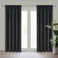 Zasłona zaciemniająca na taśmie RITA 140X270 czarna